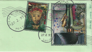 Envelop and stamps - 9